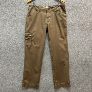 Aventura Cargo Pants Womens Size 6 Brown Organic Cotton Ramie